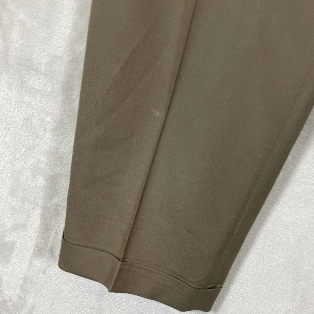 Vtg 80s Ralph Lauren Double Pleated Slacks Pants Men 34x30 Cuff Wool Flowy Chaps